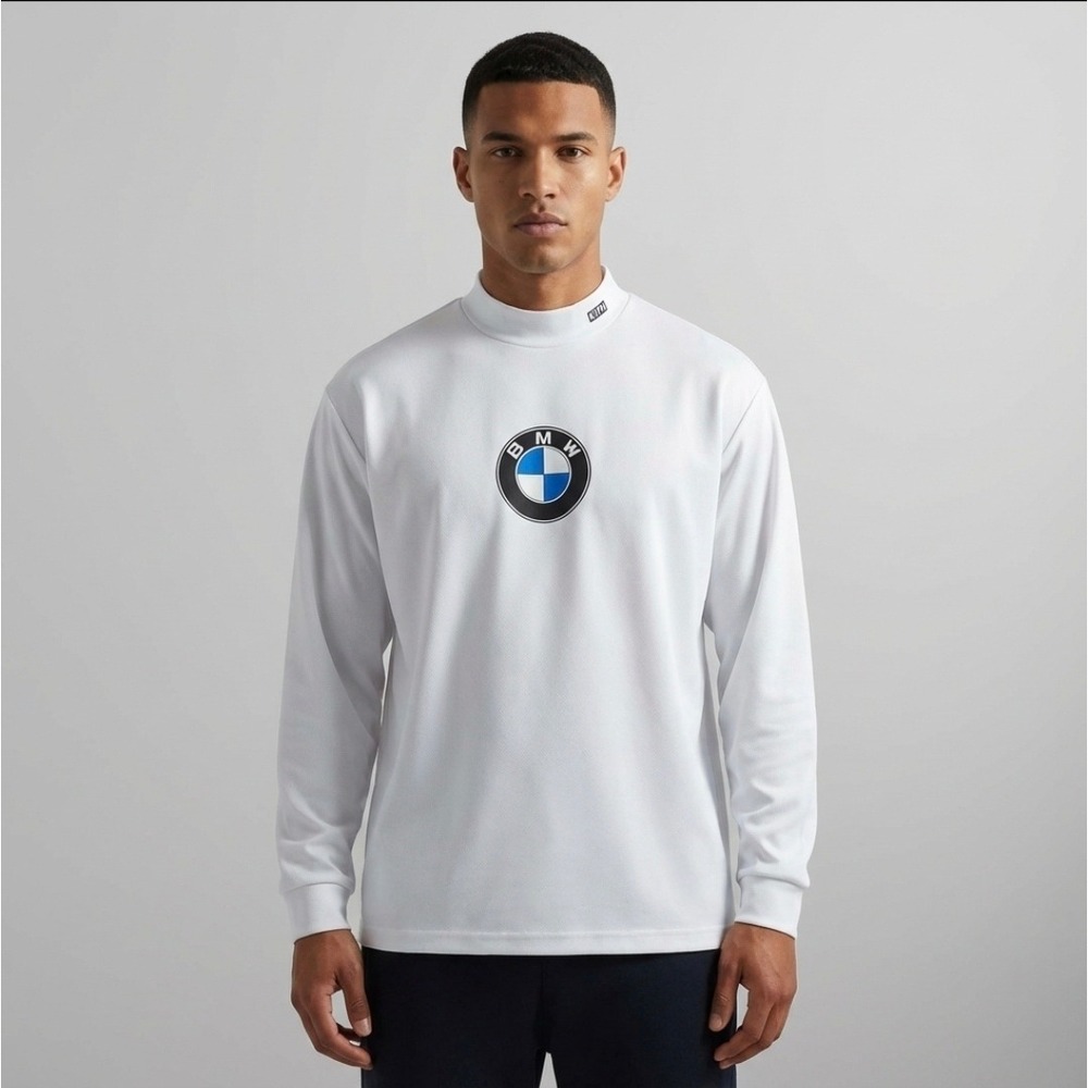 Kith x BMW Long Sleeve Mock Neck Performance Tee - Size: XXL